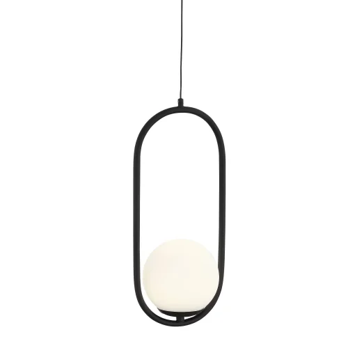Светильник подвесной LED Donolo SL395.403.01 ST-Luce белый на 1 лампу, основание чёрное в стиле современный фото 3
