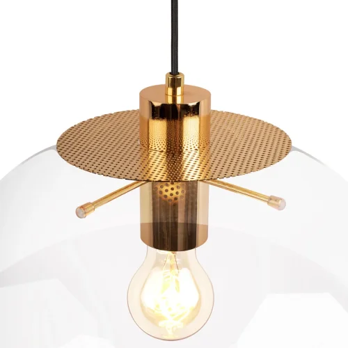Светильник подвесной Selene 2033-C LOFT IT прозрачный 1 лампа, основание золотое в стиле современный лофт шар фото 5