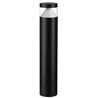 Парковый светильник LED Hulk 7140/20GLA Odeon Light уличный IP65 чёрный на 1 лампу, плафон чёрный белый в стиле современный хай-тек LED