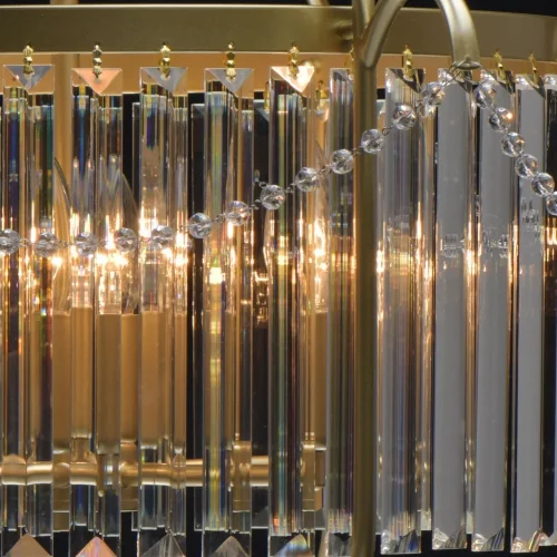 Люстра подвесная Адель 373014806 MW-Light прозрачная на 6 ламп, основание золотое в стиле классический  фото 5