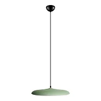 Светильник подвесной LED Plato 10119 Green LOFT IT белый зелёный 1 лампа, основание чёрное в стиле современный 