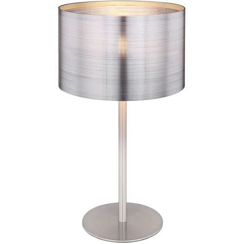 Настольная лампа Sinni 15365T Globo серебряная 1 лампа, основание матовое никель металл в стиле современный 