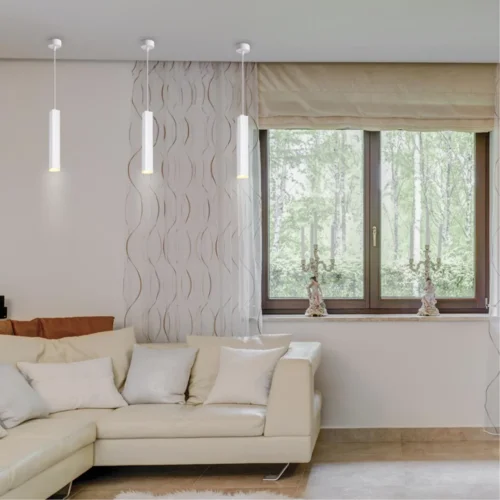 Светильник подвесной LED Modo 358127 Novotech белый на 1 лампу, основание белое в стиле современный трубочки фото 3