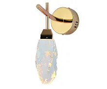 Бра LED Джина 07862,33 Kink Light прозрачный 1 лампа, основание золотое в стиле 10086 