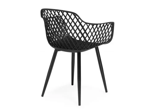Пластиковый стул Rikon black / wood 15827 Woodville, чёрный/пластик, ножки/металл/чёрный, размеры - ****580*450 фото 4