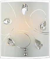 Светильник настенно-потолочный ALIVIA 40414-1W Globo белый 1 лампа, основание хром в стиле современный 