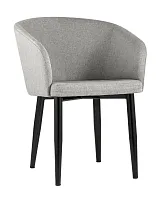 Кресло Ральф рогожка серый УТ000004170 Stool Group, серый/рогожка, ножки/металл/чёрный, размеры - ****580*600