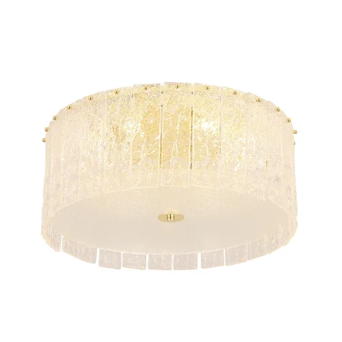 Люстра потолочная OVIEDO PL6 Crystal Lux прозрачная на 6 ламп, основание золотое в стиле классический  фото 4