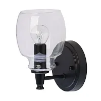 Бра Джестер 104023001 MW-Light прозрачный 1 лампа, основание чёрное в стиле современный 