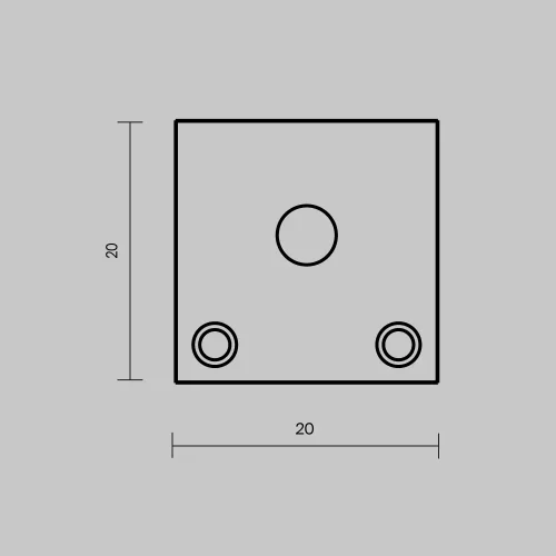 Комплект заглушек (для профиля 20×20) 2 шт., ALM-2020B-EC 642077 Maytoni цвет LED K, световой поток Lm фото 3 Комплект заглушек (для профиля 20×20) 2 шт., ALM-2020B-EC 642077 Maytoni цвет LED K, световой поток Lm фото 3