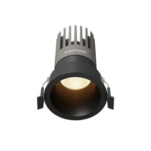Светильник точечный LED Dip DL118-15W-3K-B Maytoni чёрный на 1 лампу, основание чёрное в стиле современный хай-тек круглый