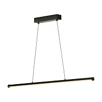 Светильник подвесной LED Murrieta LSP-7134 Lussole чёрный 1 лампа, основание чёрное в стиле современный минимализм линейный