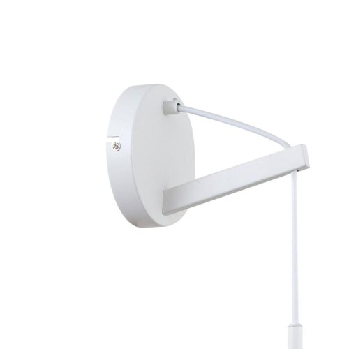 Бра Aenigma 2557-1W Favourite белый прозрачный на 1 лампа, основание белое в стиле современный  фото 3
