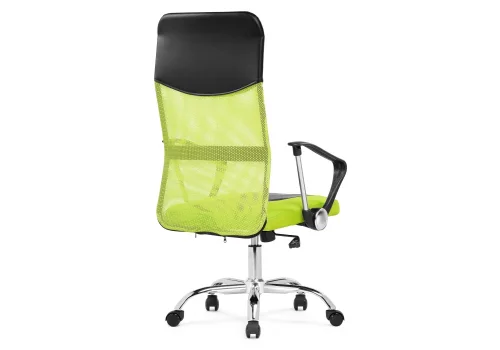 Компьютерное кресло Arano 1 green 15793 Woodville, зелёный/сетка искусственная кожа, ножки/металл/хром, размеры - *1190***660*600 фото 5
