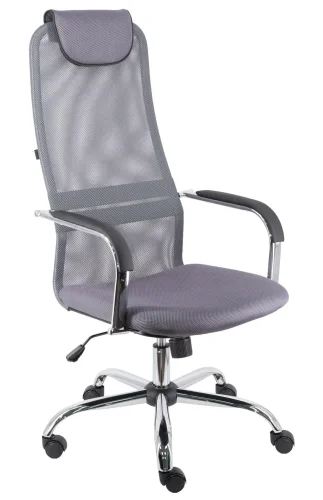 Кресло руководителя EP-708 TM Сетка Серый EP-708 tm Mesh Grey Everprof, серый/сетка ткань, ножки//, размеры - 1210*1240***550*