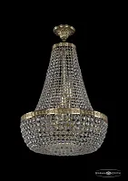 Люстра потолочная хрустальная 19281/H2/45IV G Bohemia Ivele Crystal прозрачная на 8 ламп, основание золотое в стиле классический sp