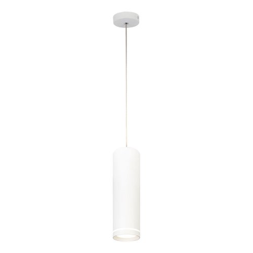 Светильник подвесной LED 20009SMP/01LED SWH Escada белый 1 лампа, основание белое в стиле современный трубочки