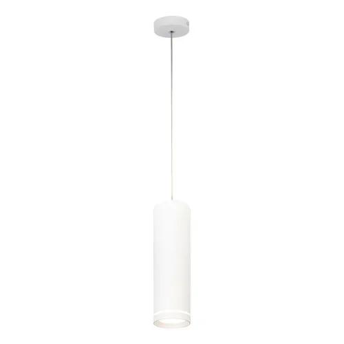 Светильник подвесной LED 20009SMP/01LED SWH Escada белый на 1 лампу, основание белое в стиле современный трубочки