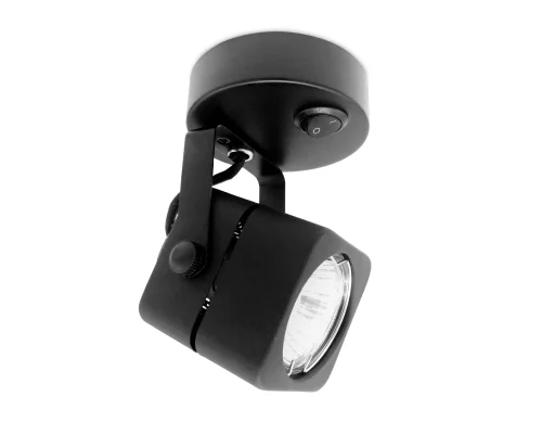 Бра с выключателем Techno spot TA110 Ambrella light чёрный на 1 лампа, основание чёрное в стиле современный хай-тек  фото 2