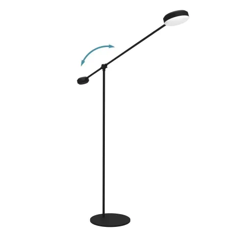 Торшер LED Clavellina 900354 Eglo для чтения чёрный на 1 лампу, основание чёрное в стиле современный фото 3