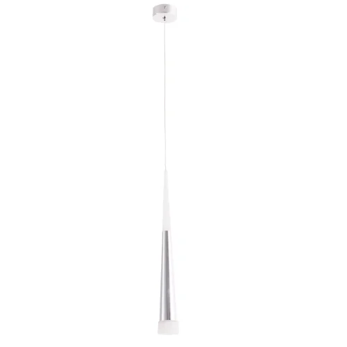 Светильник подвесной LED Orione A6010SP-1CC Arte Lamp хром на 1 лампу, основание хром в стиле современный трубочки