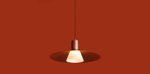 Светильник подвесной LED Fari FR5600PL-L5MG1 Freya матовый золото на 1 лампу, основание чёрное в стиле современный лофт фото 5