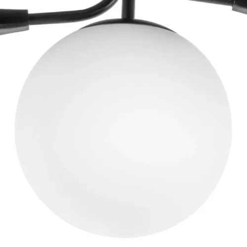 Люстра потолочная Croco 815557 Lightstar белая на 5 ламп, основание чёрное в стиле современный флористика арт-деко шар фото 5