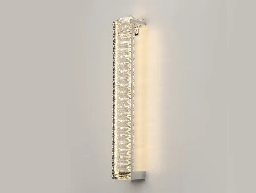 Бра LED 8441/A chrome Newport прозрачный на 1 лампу, основание хром в стиле современный 