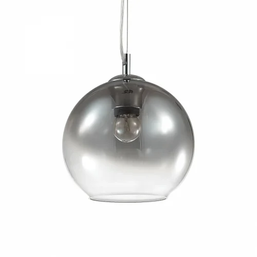 Светильник подвесной NEMO SP1 D20 FADE Ideal Lux хром прозрачный на 1 лампу, основание хром в стиле современный шар