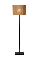 Торшер Magius 03729/81/30 Lucide  коричневый бежевый 1 лампа, основание чёрное в стиле скандинавский
