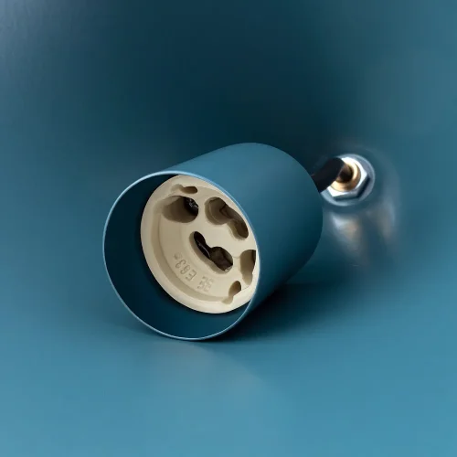 Светильник подвесной Zenith L 8007-NW Nowodvorski зелёный синий на 1 лампу, основание зелёное в стиле лофт фото 6