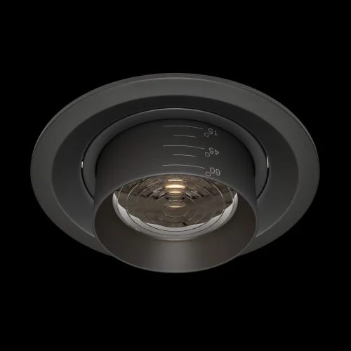 Светильник точечный LED Elem DL052-L12B4K Maytoni чёрный 1 лампа, основание чёрное в стиле современный хай-тек  фото 4
