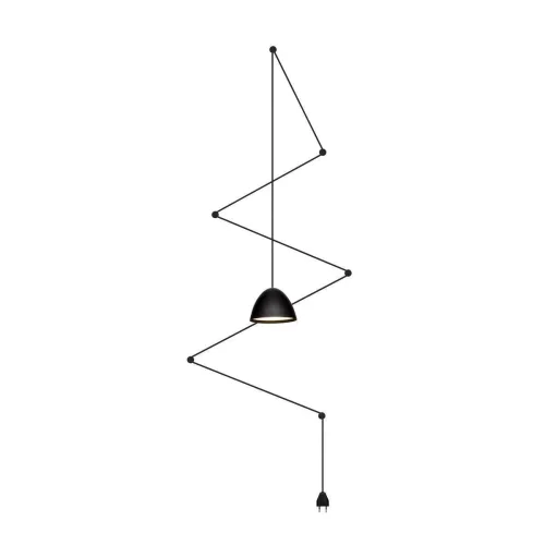 Светильник подвесной LED в розетку LOFT1610BL LOFT IT чёрный на 1 лампу, основание чёрное в стиле современный 