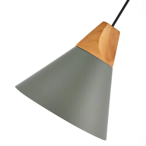 Светильник подвесной Modica SLE125113-01 Evoluce серый 1 лампа, основание серое в стиле скандинавский  фото 3
