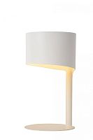 Настольная лампа Knulle 45504/01/31 Lucide белая 1 лампа, основание белое металл в стиле современный 