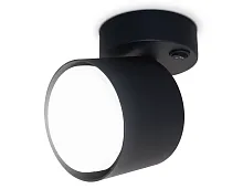Светильник накладной TA133 Ambrella light чёрный 1 лампа, основание чёрное в стиле хай-тек современный круглый