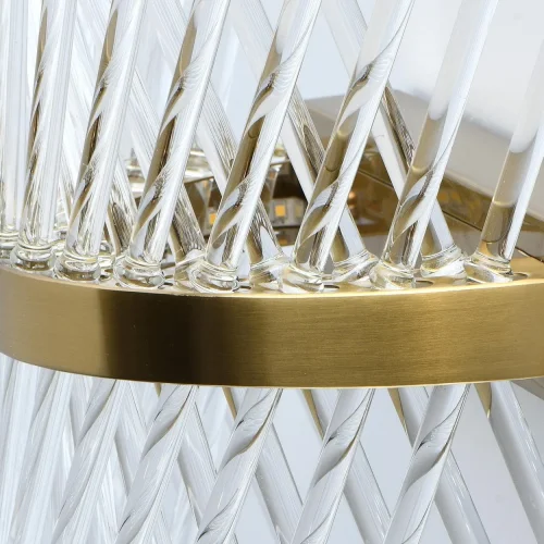 Бра Аделард 642024101 MW-Light прозрачный на 1 лампу, основание латунь в стиле классический фото 5