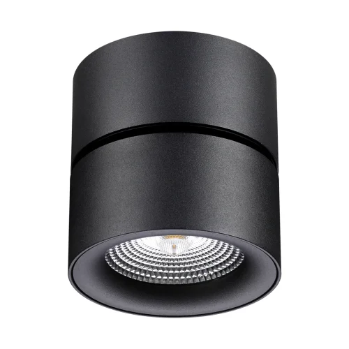 Светильник накладной LED Groda 358781 Novotech чёрный 1 лампа, основание чёрное в стиле современный круглый фото 3