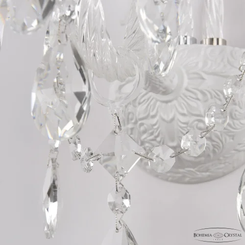 Бра AL16311B/1/141 WM Bohemia Ivele Crystal без плафона на 1 лампа, основание белое в стиле классический sp фото 4