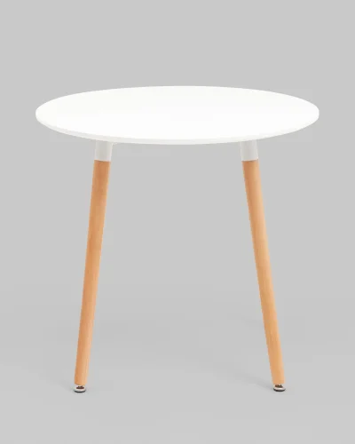 Стол круглый Рокки New D=80, белый УТ000038928 Stool Group столешница белая из мдф фото 2
