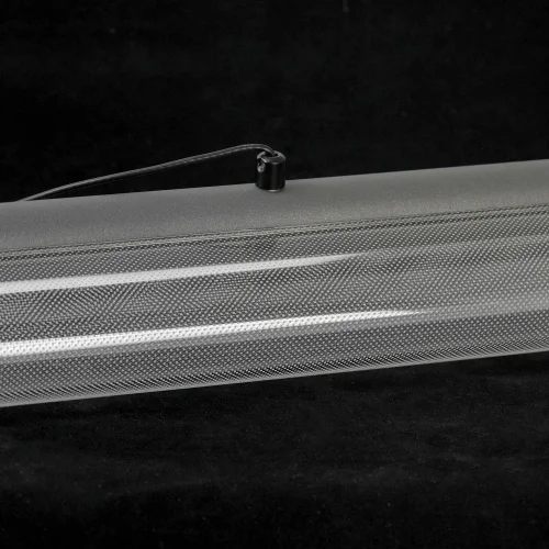 Светильник подвесной LED Bradford LSP-0925 Lussole прозрачный 1 лампа, основание чёрное в стиле хай-тек современный линейный фото 5