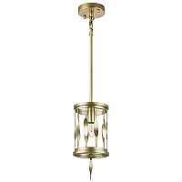 Светильник подвесной Firenze 725113 Lightstar золотой 1 лампа, основание золотое в стиле арт-деко 