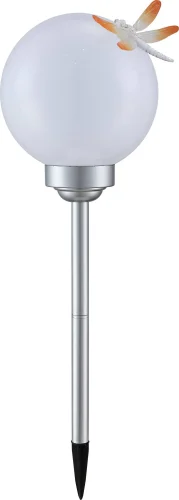 Ландшафтный светильник LED 33768 Globo уличный IP44 серебряный 4 лампы, плафон серебряный в стиле уличный современный LED