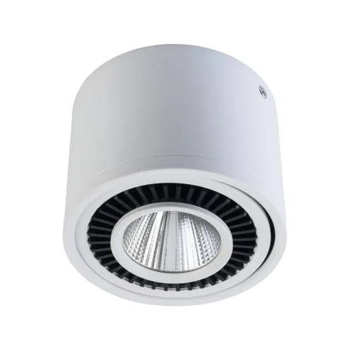 Светильник накладной LED Круз 637017301 DeMarkt белый 1 лампа, основание белое в стиле хай-тек круглый