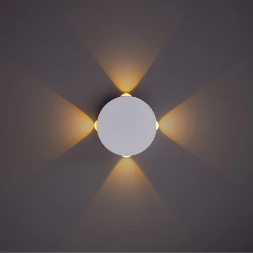 Бра LED Tamburello A1525AP-1WH Arte Lamp белый на 1 лампа, основание белое в стиле современный  фото 2