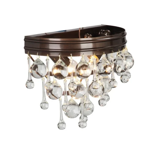 Бра V5865-7/2A Vitaluce прозрачный на 2 лампы, основание бронзовое в стиле классический современный фото 3 Бра V5865-7/2A Vitaluce прозрачный на 2 лампы, основание бронзовое в стиле классический современный фото 3