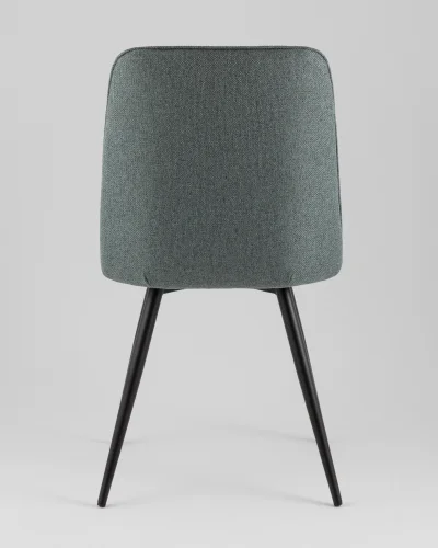 Стул Hedd, зеленый, сиденье УТ000040530 Stool Group, зелёный/рогожка, ножки/металл/чёрный, размеры - *855**** фото 5