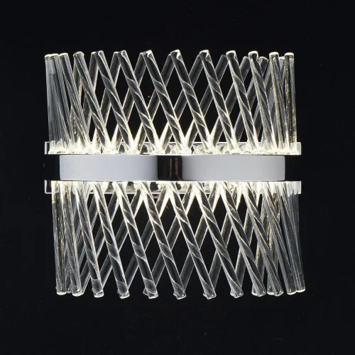 Бра Аделард 642023801 MW-Light прозрачный на 1 лампу, основание хром в стиле современный фото 2