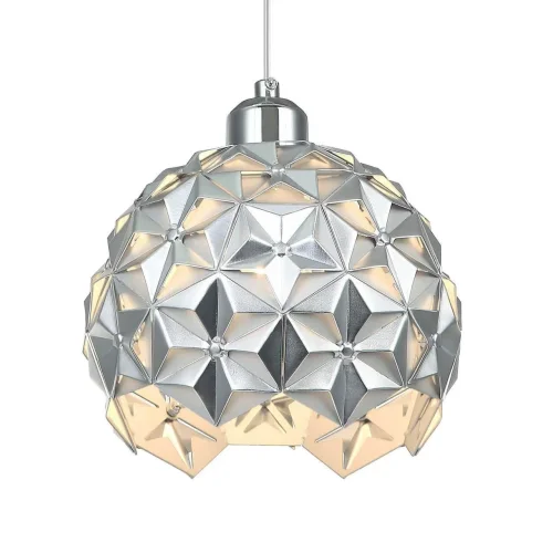 Светильник подвесной Sollicitat 2504-1P Favourite серебряный 1 лампа, основание серебряное в стиле хай-тек  фото 2