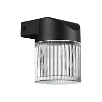 Настенный светильник уличный LED Estima 359291 Novotech уличный IP65 чёрный на 1 лампу, плафон прозрачный в стиле современный LED